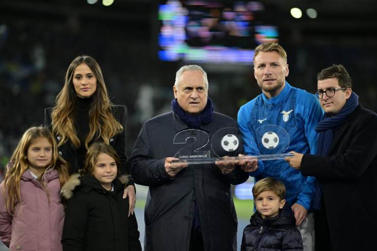 Immobile ha ricevuto un premio speciale con la Lazio
