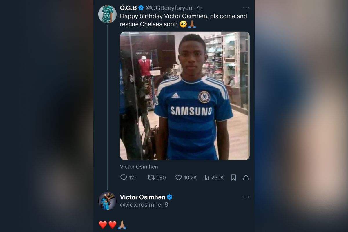 Osimhen-Chelsea: l'indizio social