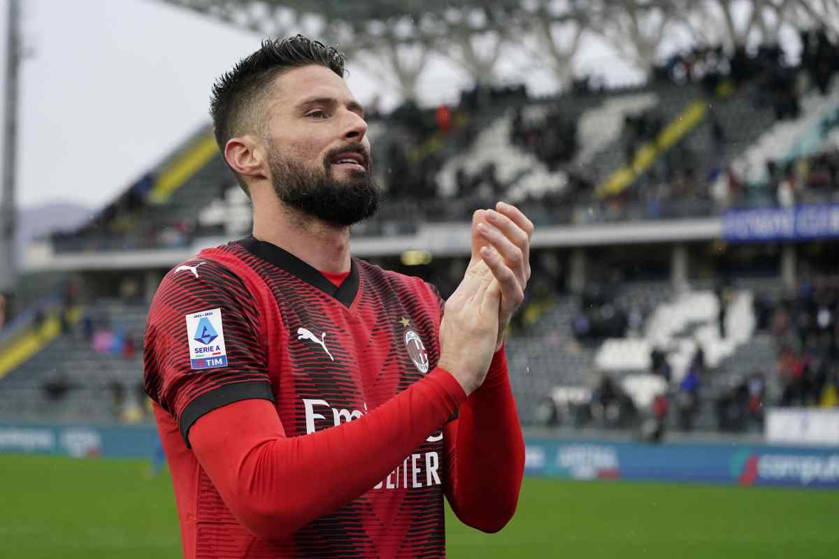 Giroud addio Milan per l'Arabia Saudita