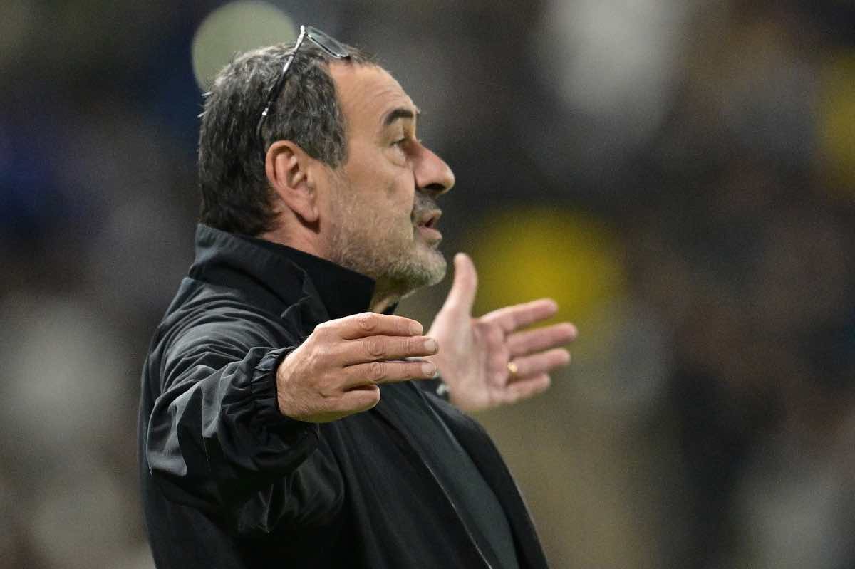 Maurizio Sarri a bordocampo, spunta lo sfogo dopo la sconfitta