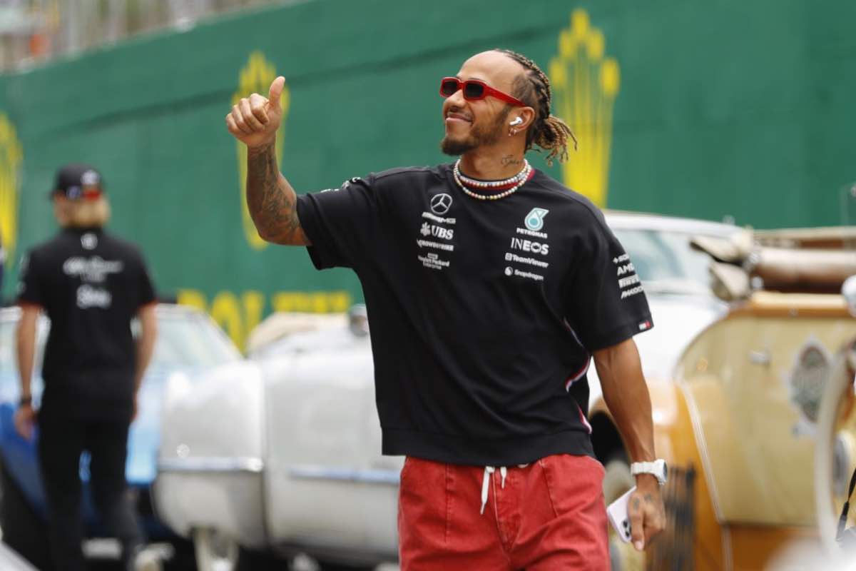 Hamilton in Ferrari