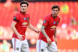 Maguire e Lindelof durante una partita