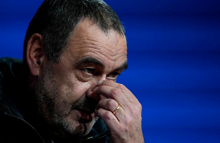Sarri in primo piano