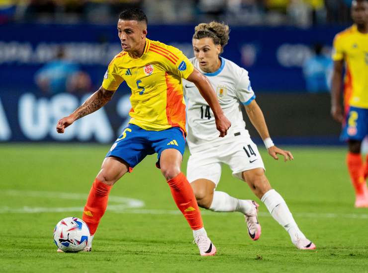 Castano con la maglia della Colombia