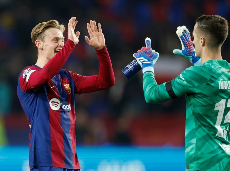 De Jong insieme al compagno di squadra