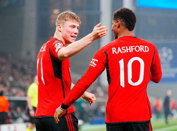 Hojlund e Rashford insieme
