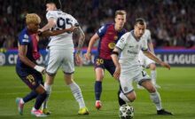 Un momento di Inter-Barcellona