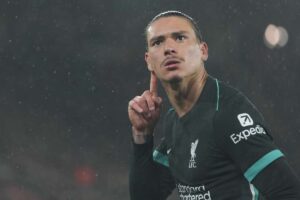 Nunez esulta dopo un gol